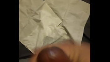 Dopedick69 masturbating on to napkins in my bed