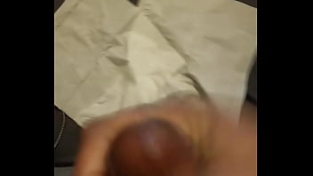 Dopedick69 masturbating on to napkins in my bed