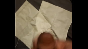 Dopedick69 masturbating on to napkins in my bed