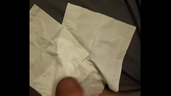 Dopedick69 masturbating on to napkins in my bed