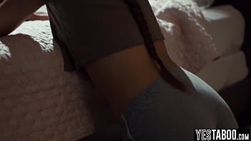 Horny mature priest anal fucks a petite innocent teen to purify her