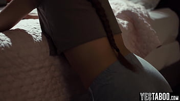 Horny mature priest anal fucks a petite innocent teen to purify her