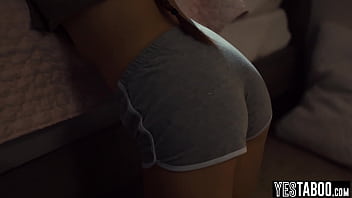 Horny mature priest anal fucks a petite innocent teen to purify her