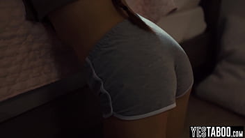 Horny mature priest anal fucks a petite innocent teen to purify her