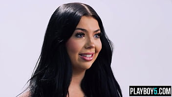 Ozzie teen with big curves does a podcast about sexuality and orgasms