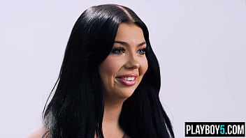 Ozzie teen with big curves does a podcast about sexuality and orgasms