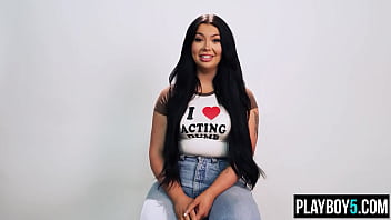 Ozzie teen with big curves does a podcast about sexuality and orgasms