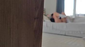 Stepsister was jerking off and i helped her cum and fuck in her anal