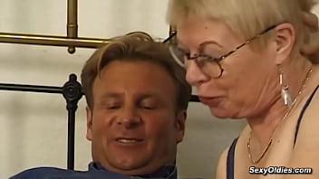 Blonde and pale amateur german granny uchina in lingerie sucks big dick to a toyboy steve vincent then strips to stockings and fucks Blonde and pale amateur german granny uchina in lingerie sucks big dick to a toyboy steve vincent then strips to stockings and fucks
