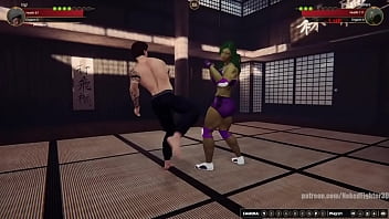 Gigi vs jennifer nf3d mixed mma combat