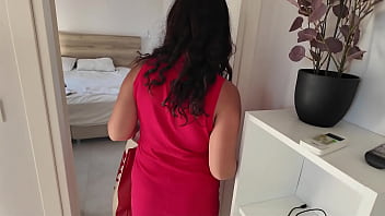 Sharing a hotel room with my sexy stepmom is a risky endeavor