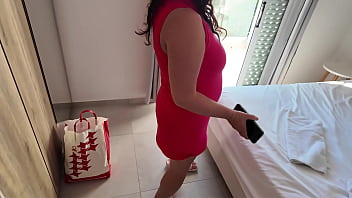 Sharing a hotel room with my sexy stepmom is a risky endeavor