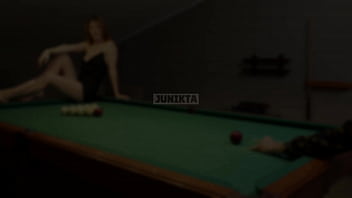 On The Billiard Table A Juicy Beauty Was Getting Punched In The Holes thumbnail