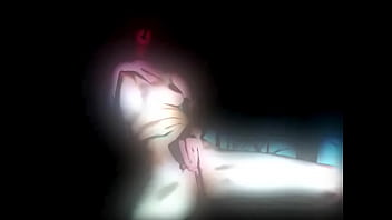 Tattooed chick masturbating with weird camera effect