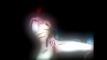 Tattooed chick masturbating with weird camera effect