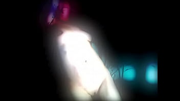 Tattooed chick masturbating with weird camera effect