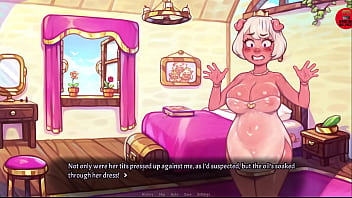 Cute pig gives cares with her hand and boobs a guy until he cums