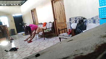 Stepmother was resting on a sofa and then the stepson arrives to fuck her like any whore