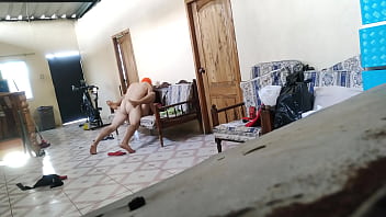 Stepmother was resting on a sofa and then the stepson arrives to fuck her like any whore