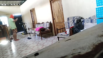 Stepmother was resting on a sofa and then the stepson arrives to fuck her like any whore