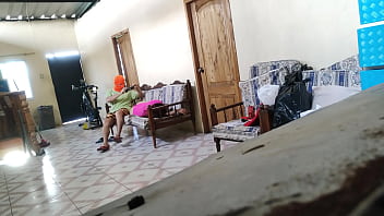 Stepmother was resting on a sofa and then the stepson arrives to fuck her like any whore