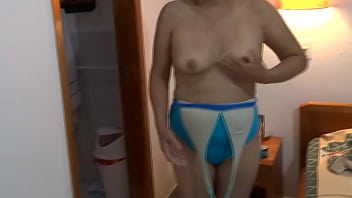 I come back from the beach very excited and masturbate before being fucked by a stud