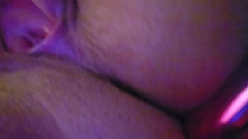 Moaning with clit vibrator & finger