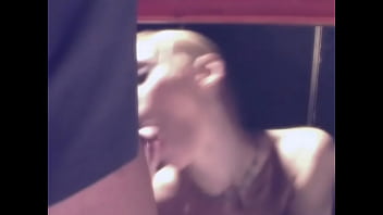 Cute and sexy melinda gives a customer a nice blow job