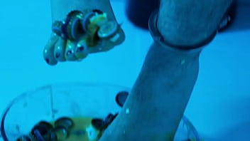 Dirty toes and soles for a snack