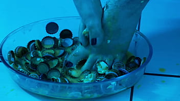 Dirty toes and soles for a snack