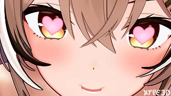 Futanari mumei fucks kronii