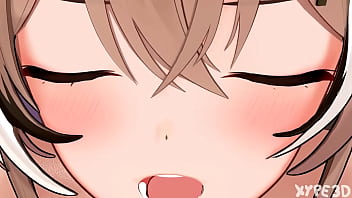 Futanari mumei fucks kronii