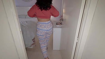 My big ass stepsister gets horny while i fuck her hard and wants me to cum inside her pussy