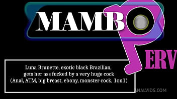 Luna brunette exotic black brazilian gets her ass fucked by a very huge cock anal atm big breast ebony monster coc