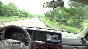 Seductive japanese beauty shows off her oral talents outdoors