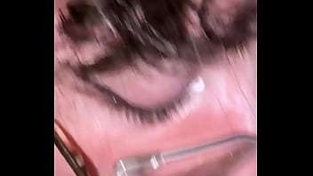 This girl with a split tongue deepthroats me and lets me cum on her face