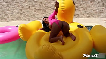 Bbc sex toy poolside pussy masturbation maxine x fucks herself