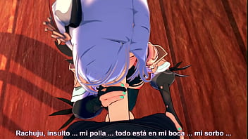 Genshin impact's shenhe gets fucked very rich in a temple