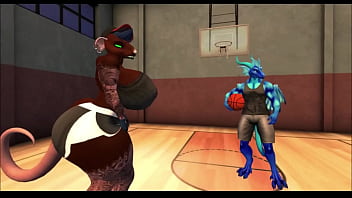 Dragon fucks rat girl for beating him at basketball