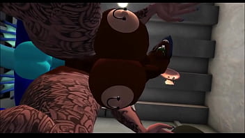 Dragon fucks rat girl for beating him at basketball