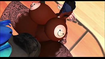 Dragon fucks rat girl for beating him at basketball