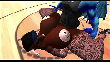 Dragon fucks rat girl for beating him at basketball