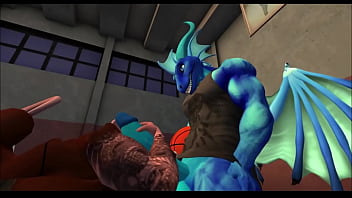 Dragon fucks rat girl for beating him at basketball