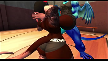 Dragon fucks rat girl for beating him at basketball Dragon fucks rat girl for beating him at basketball