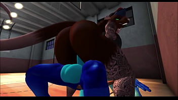 Dragon fucks rat girl for beating him at basketball