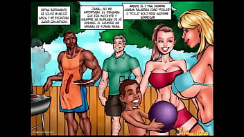 Mujer inocente se hace adicta al esperma de la gran y venosa verga negra de su vecino