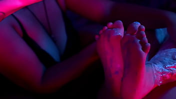 Foot worship tickling fetish & wax play with bratty girls