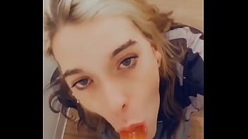 Pretty Emo Teases Cock And Cums thumbnail