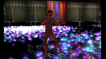 Dancing nude in a club on imvu