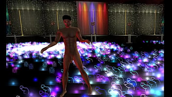 Dancing nude in a club on imvu